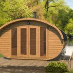 frida 400t oval (mushroom) sauna xl with overhang