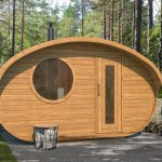 frida 240 dt oval (mushroom) sauna with overhang