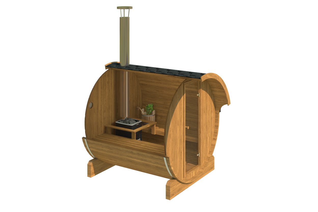 kaja 220 t barrel sauna