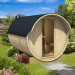 kaja 330 ot barrel sauna with overhang