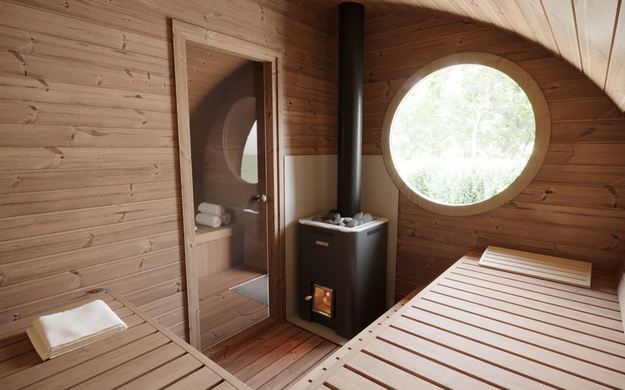 ulla ft oval sauna with terrace